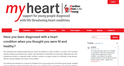 Desktop Screenshot of myheart.org.uk