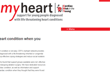 Tablet Screenshot of myheart.org.uk